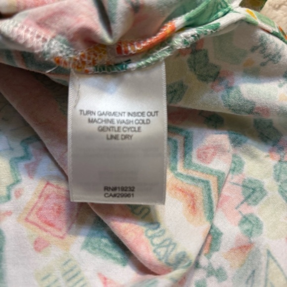 Alfred Dunner Orange and Blue Graphic Short Sleeve Tee - Picture 15 of 15